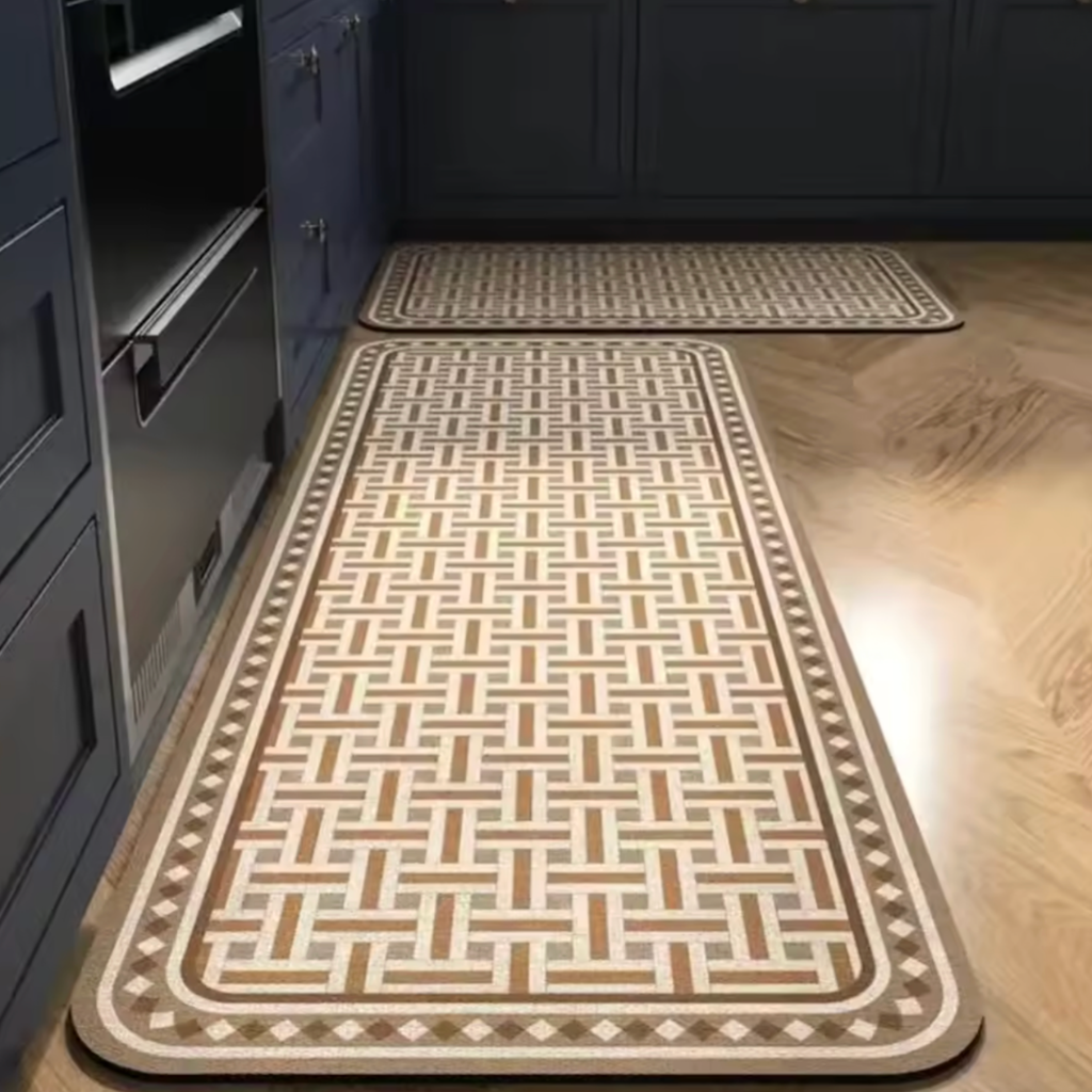 Küchenteppich rutschfest | Beige