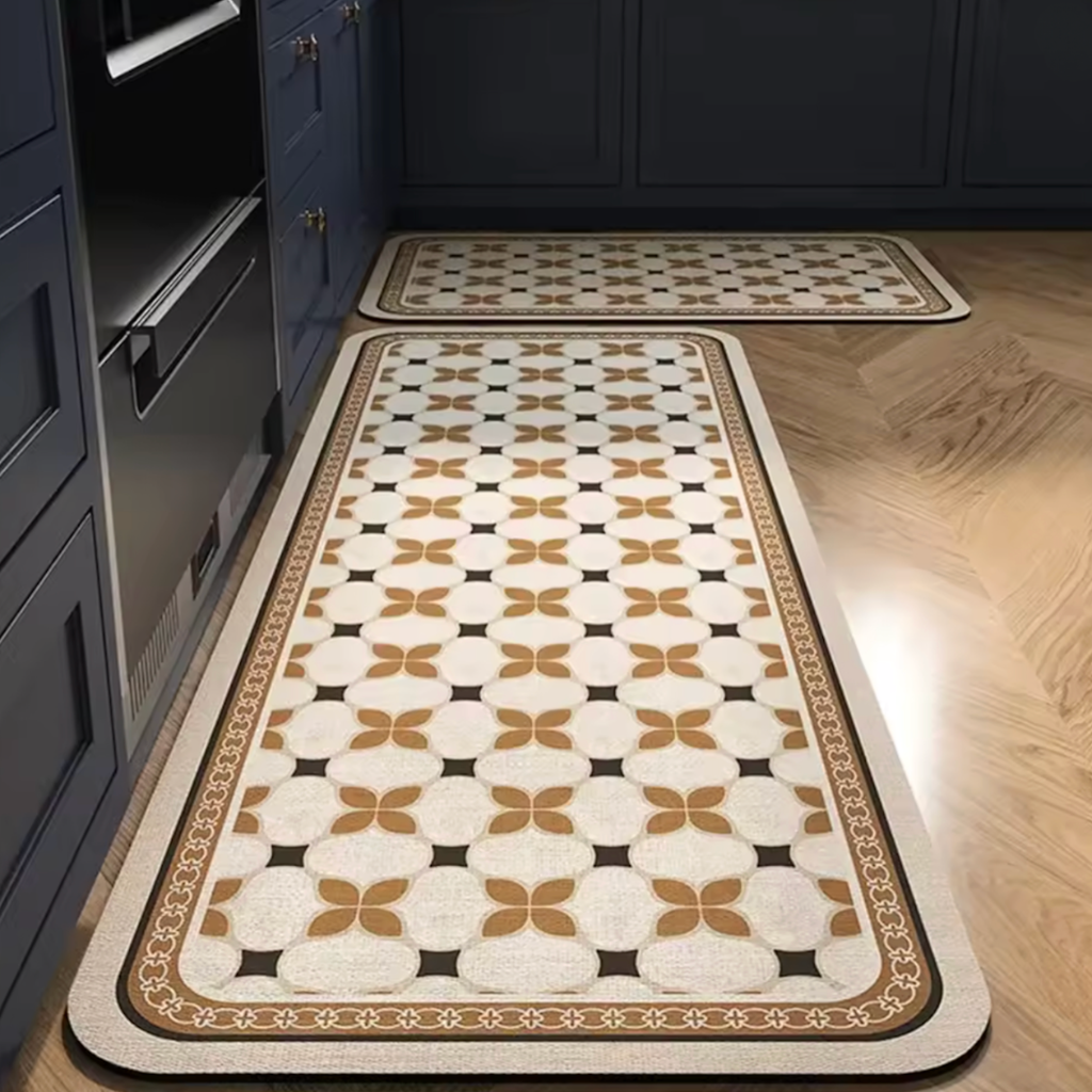 Küchenteppich | Beige und Braun
